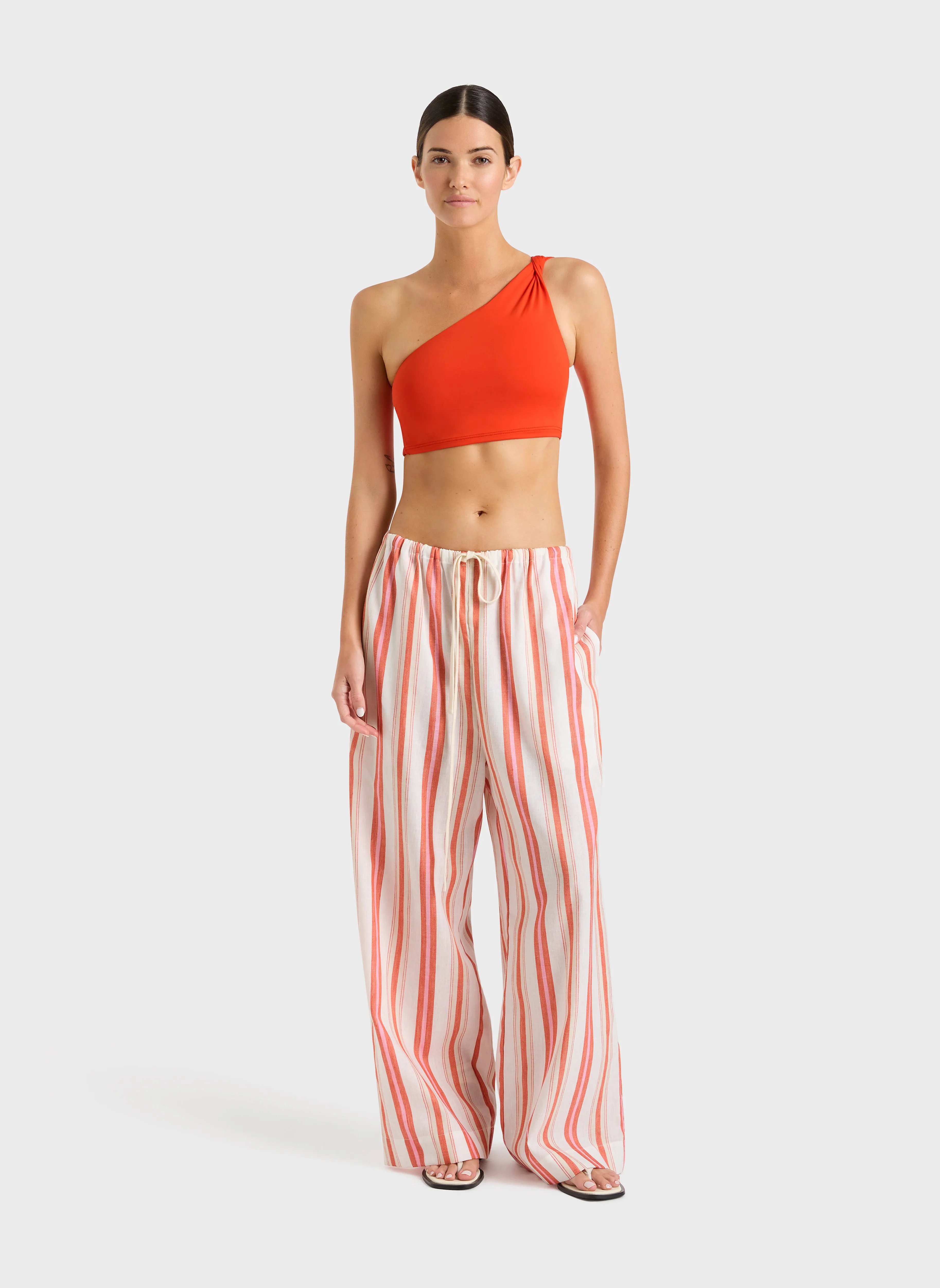 Arezzo Drawstring Pant - Watermelon