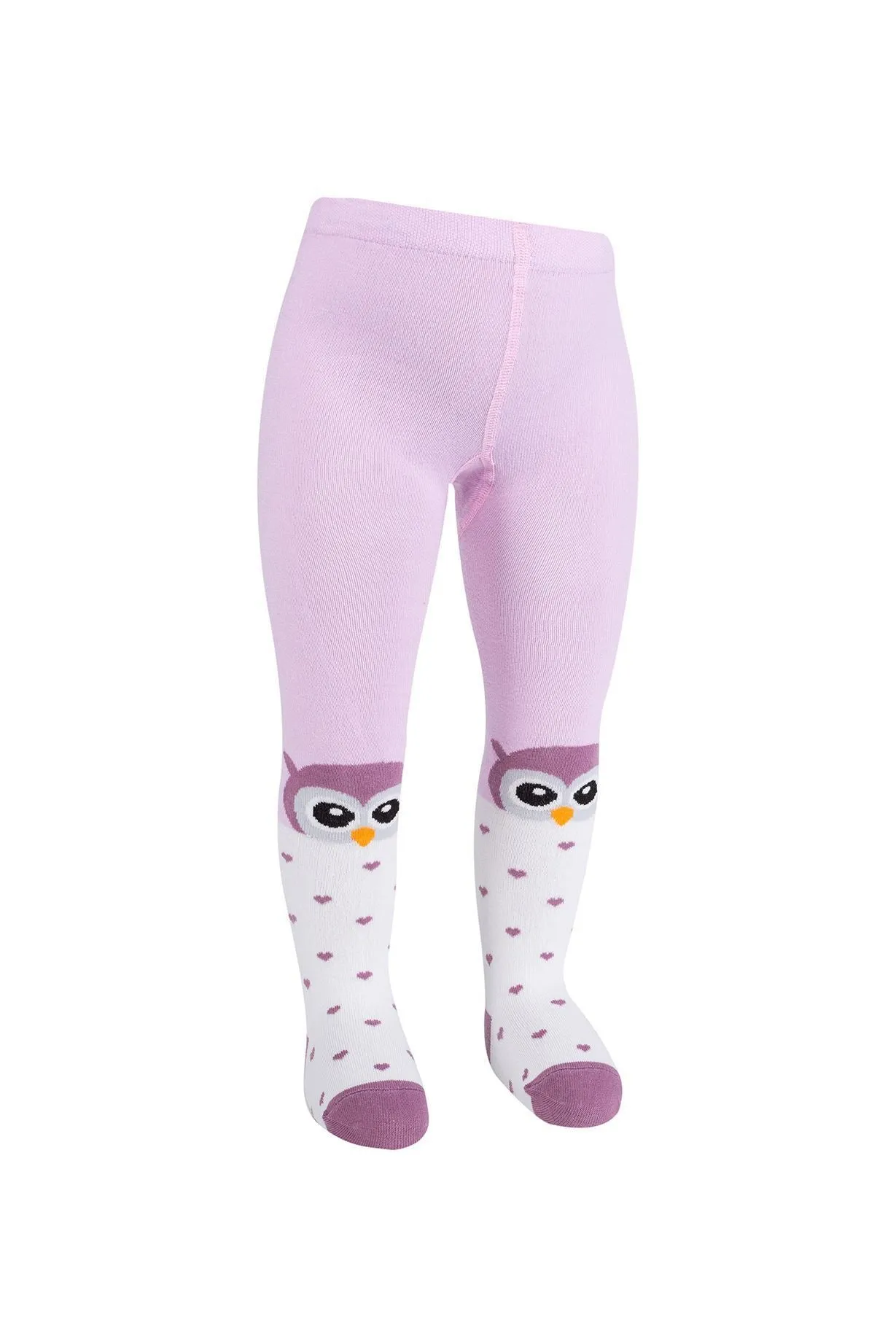 Baby Girl Tights Owl Purple (9-12mths)