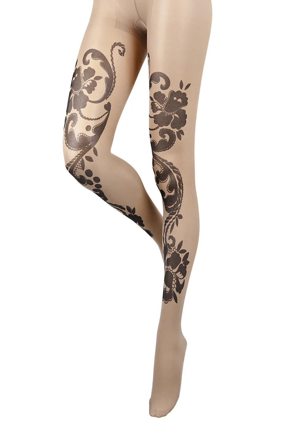 BEBAROQUE SEA HOLLY Nude Sheer Tights