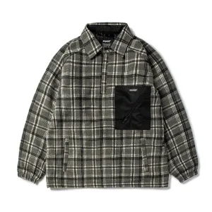 BETTER THAN CHECK ANORAK SHIRT GRAY CHECK