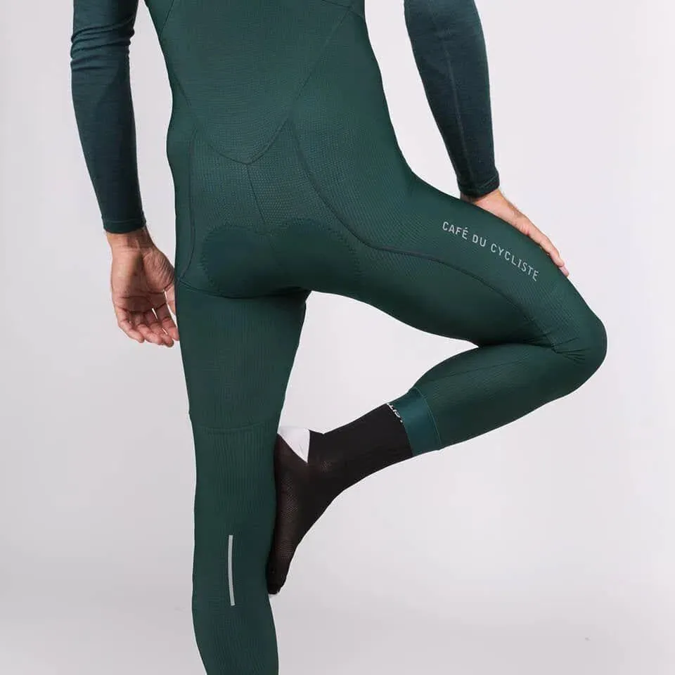 CAFE DU CYCLISTE Marie Winter Bib Tights - Alpine Green