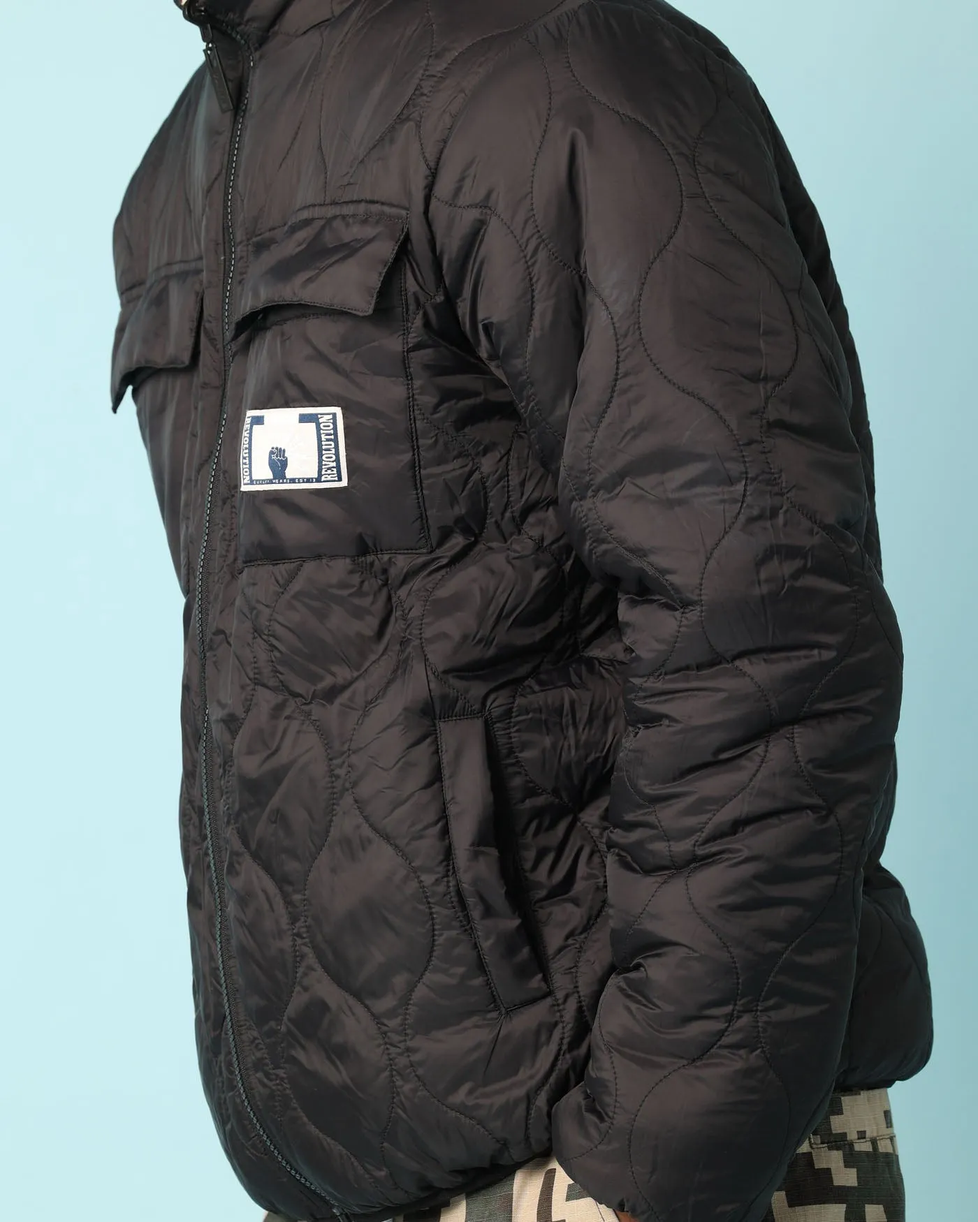 Carré Digi Sherpa Reversible Jacket Black/Camo