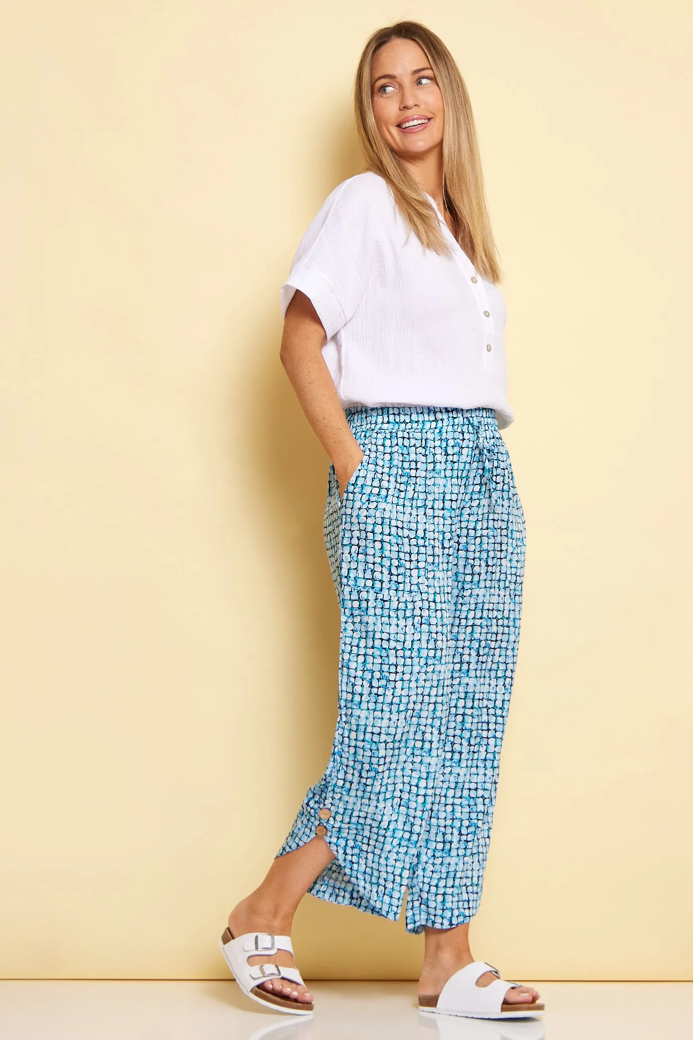 Cartia Pants - Blue Marano