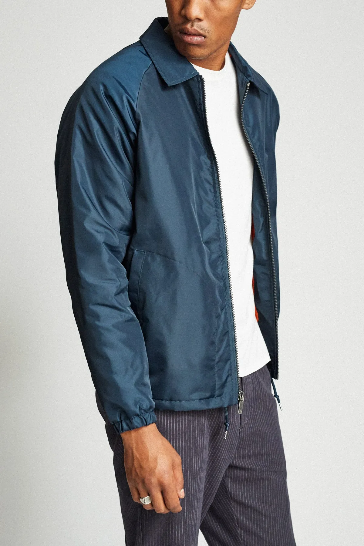 Claxton Collar Sherpa Jacket - Captain Blue