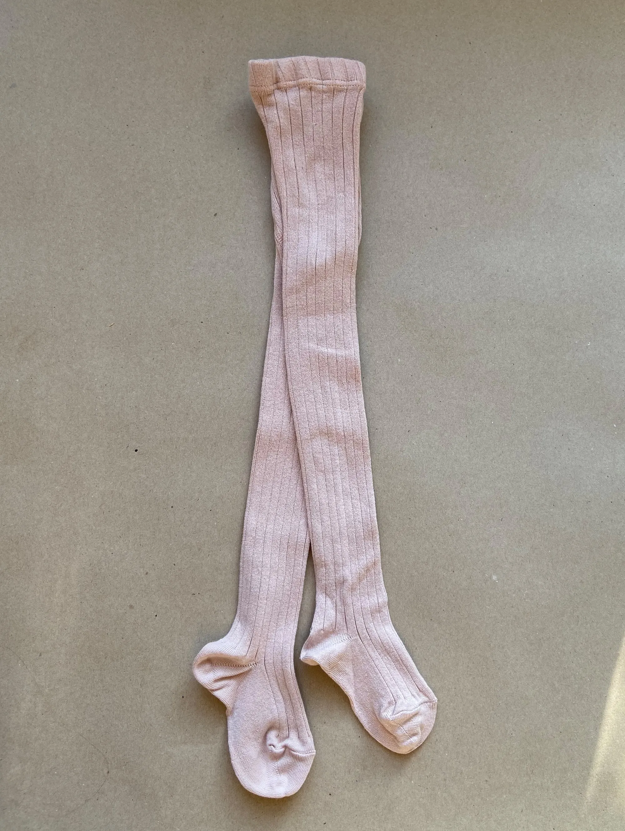 CÓNDOR Ribbed Stockings light pink