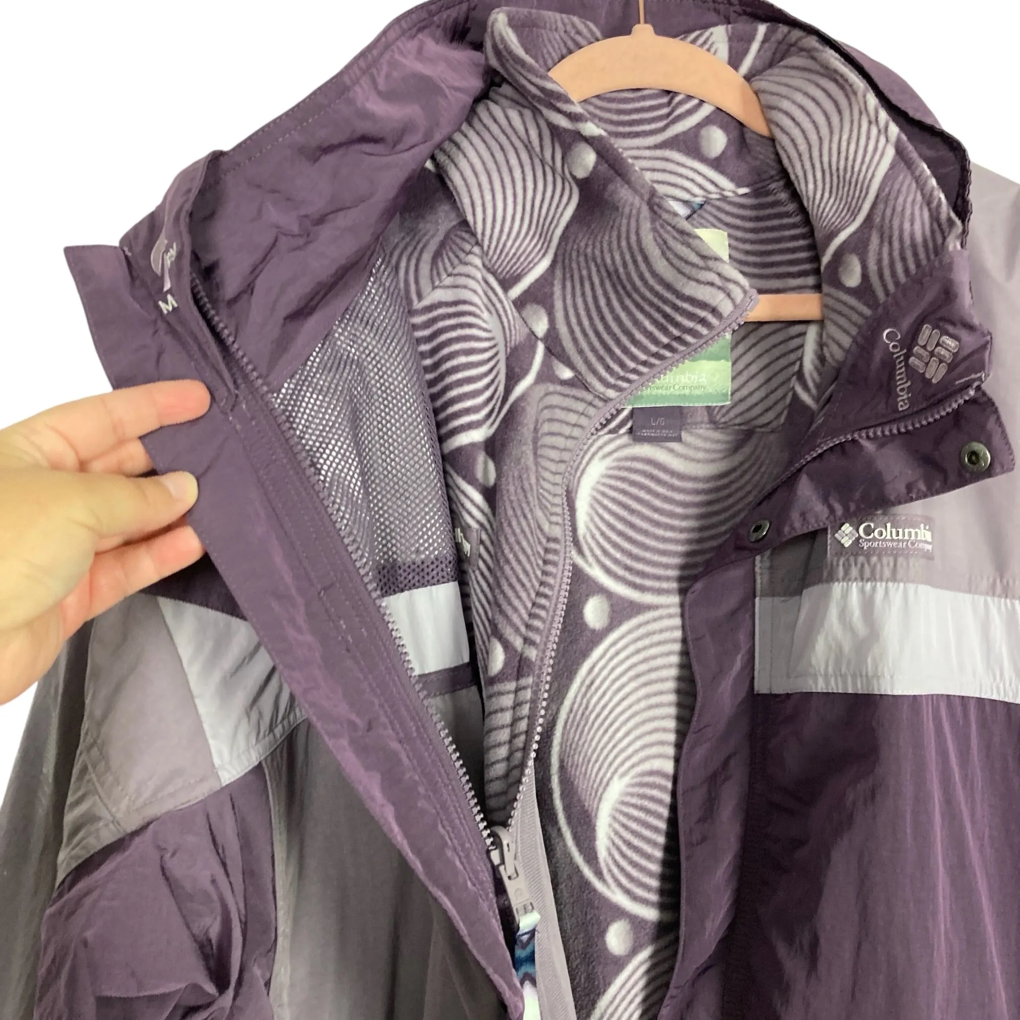 Columbia x Madhappy MEN'S Purple Bugaboo Interchange Jacket NWT- Size L