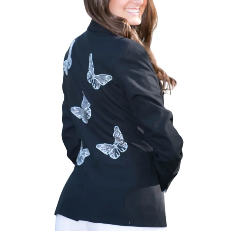 Crystals Butterflies Blazer