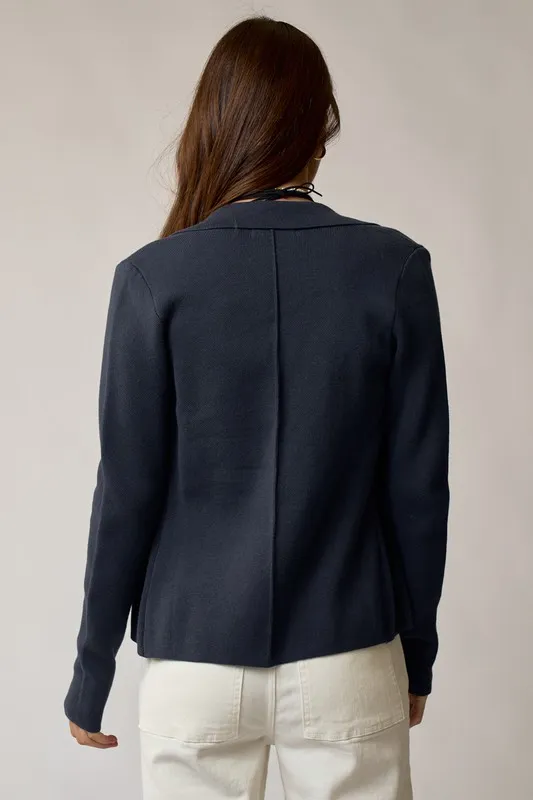 Effortless Sweater Blazer in Navy