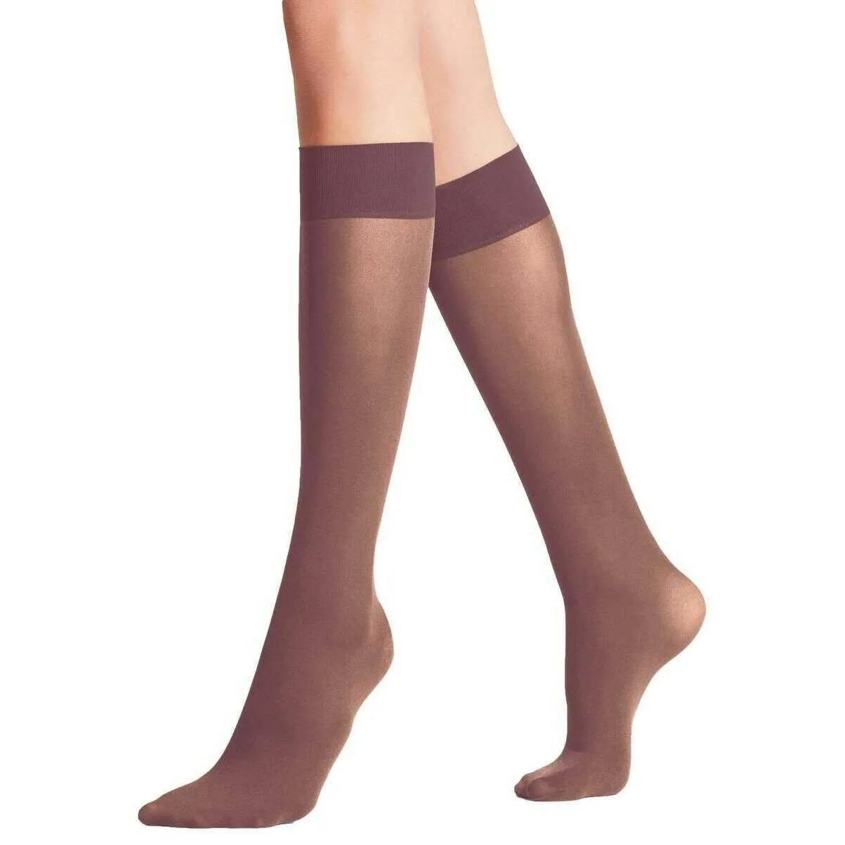 Falke Pure Matt 50 Denier Knee High Socks - Roan Rouge Red