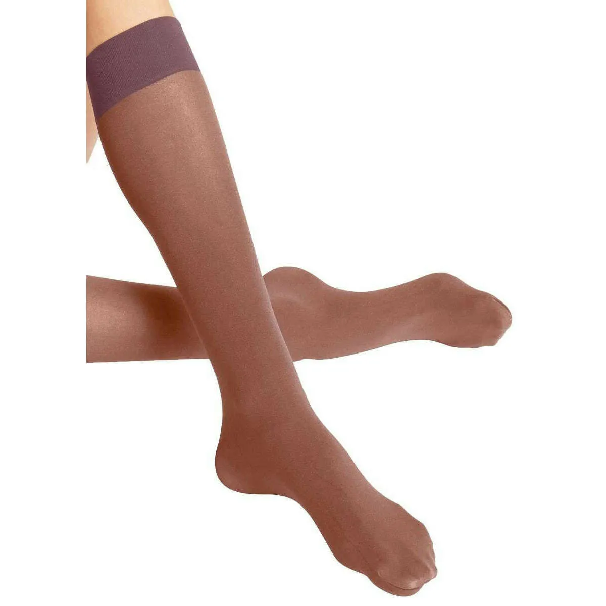 Falke Pure Matt 50 Denier Knee High Socks - Roan Rouge Red