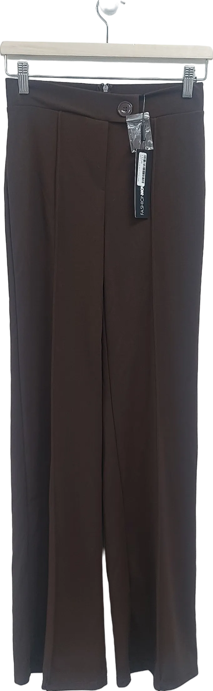 Fashion Nova Brown Call It Even Wide Leg Dress Pants UK S