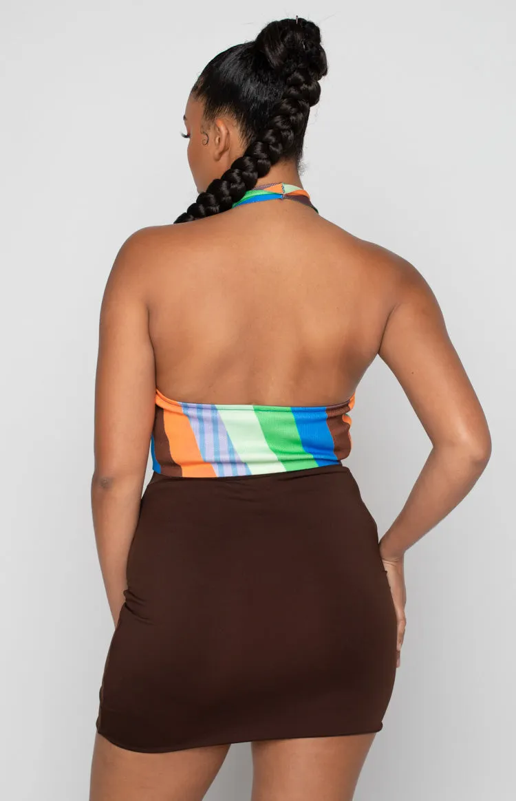 Flirtini Halter Crop Multi