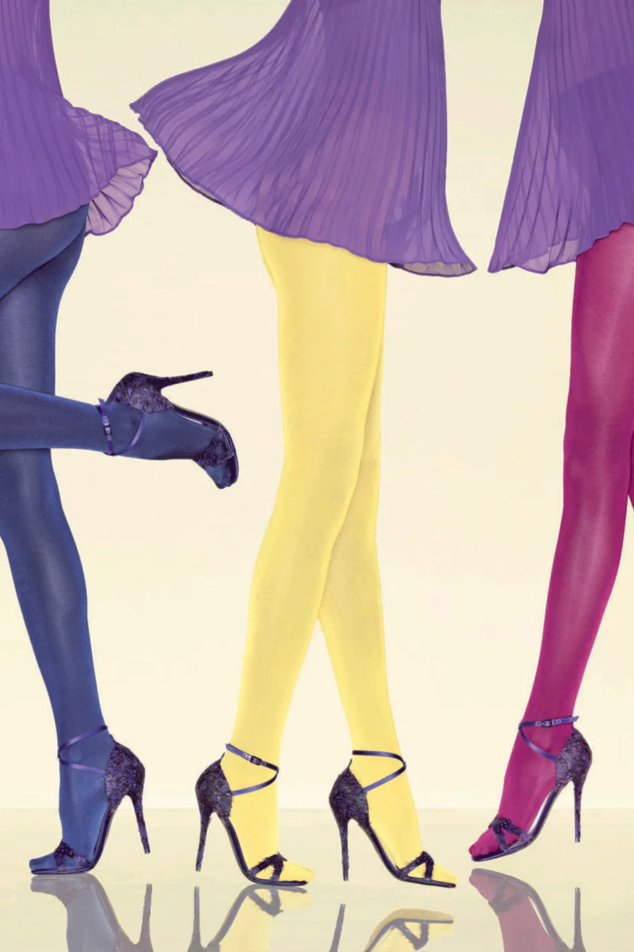 GERBE NYMPHEA Iridescent Amethyste Finish Tights