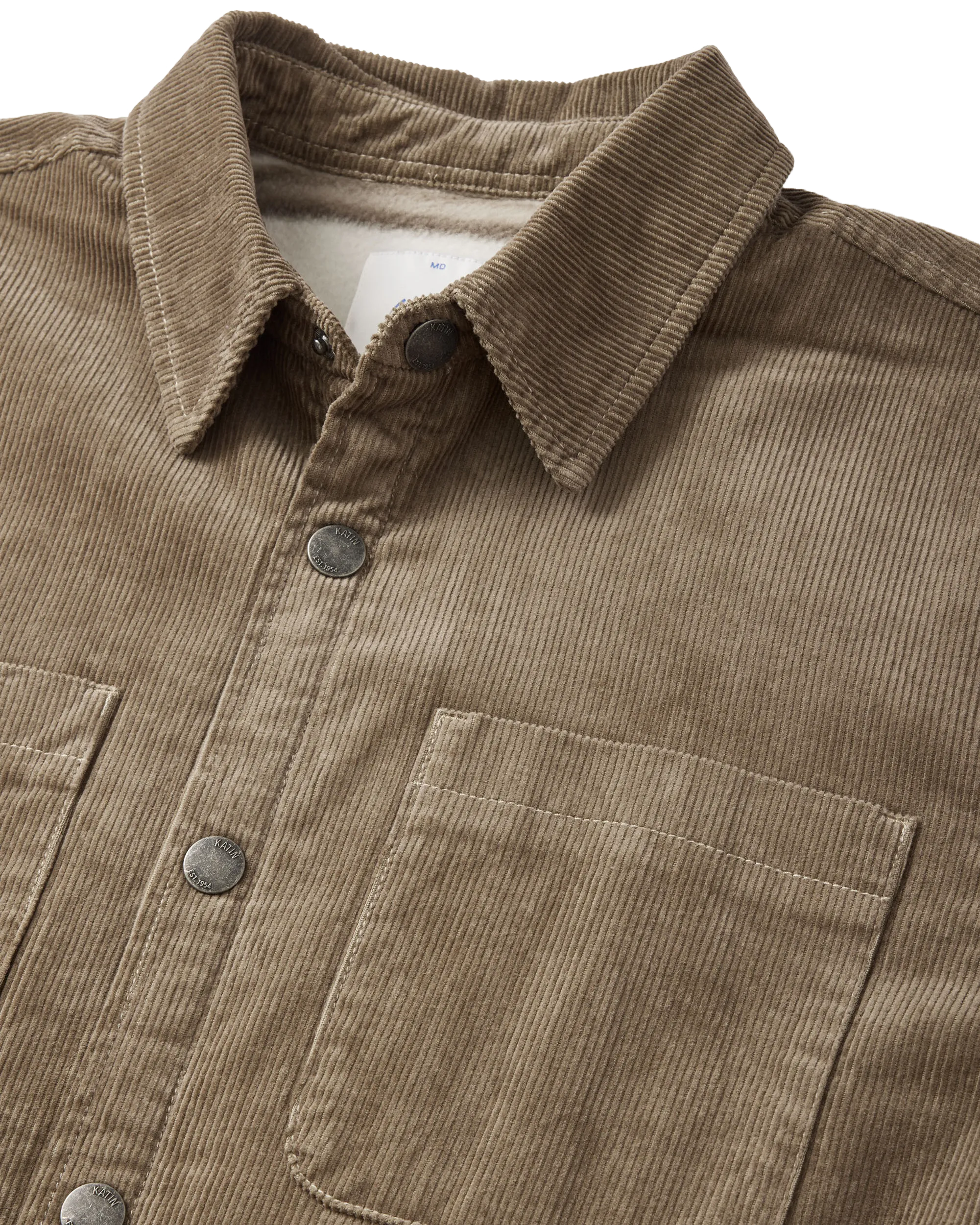 Harold Corduroy Jacket in Gray Rock