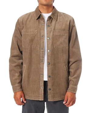 Harold Corduroy Jacket in Gray Rock