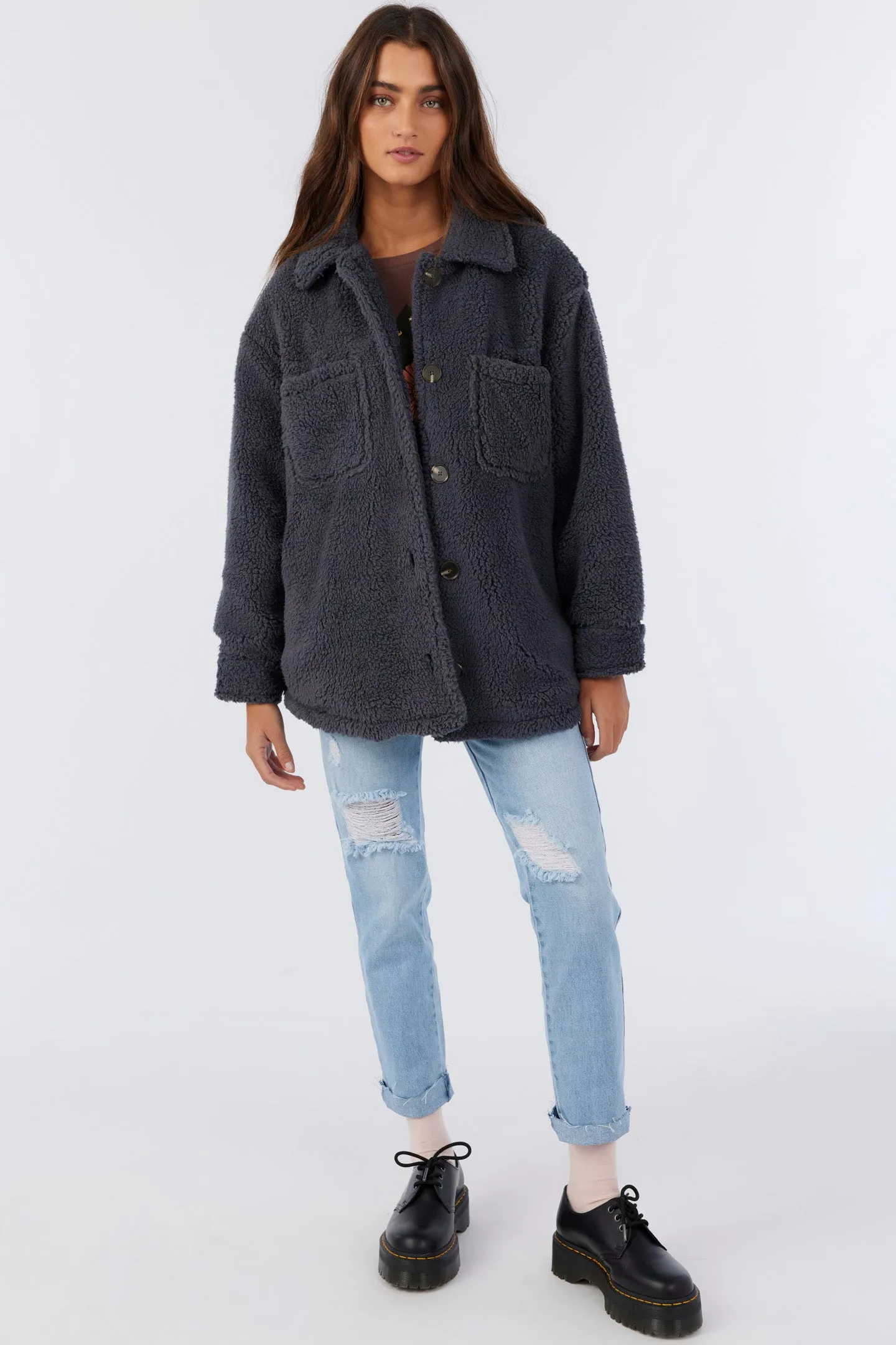 HEATH HIGH PILE OVERSIZED FLEECE JACKET