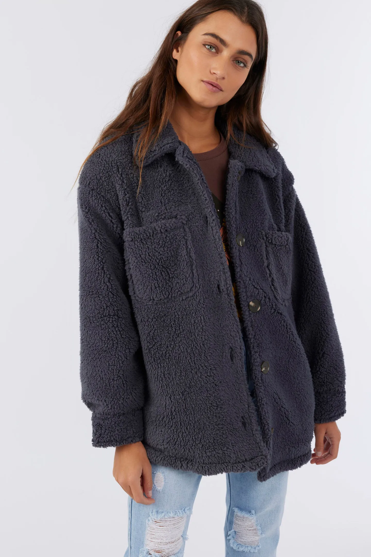 HEATH HIGH PILE OVERSIZED FLEECE JACKET