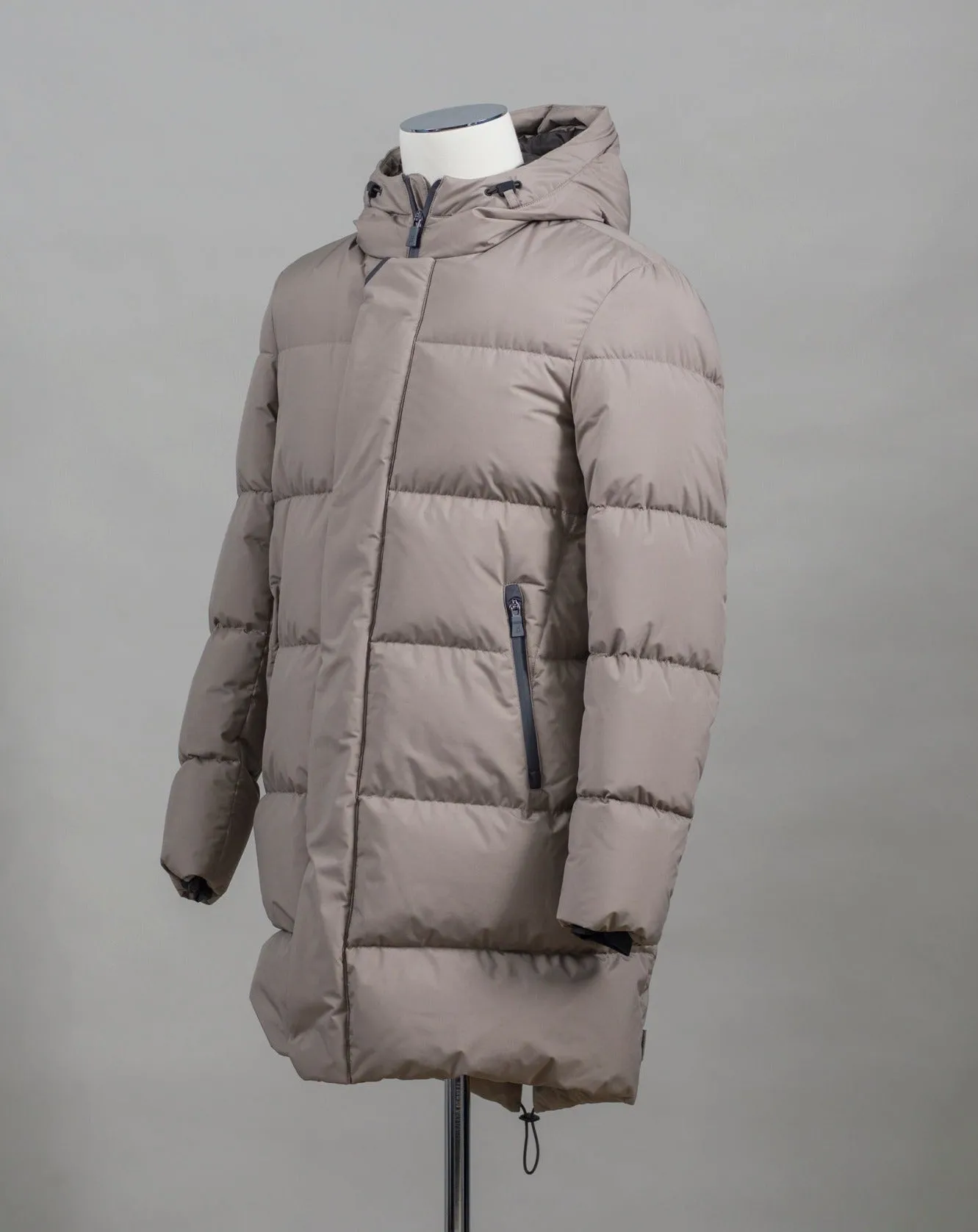 Herno Laminar Down Gore Windstopper Fishtail Parka / Taupe