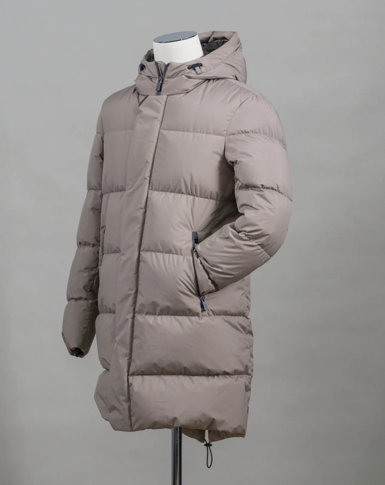 Herno Laminar Down Gore Windstopper Fishtail Parka / Taupe