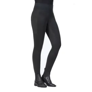 Hkm Ladies Cosy Full Seat Riding Leggings - Black