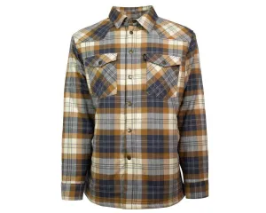 Hooey Men's Tan Plaid Sherpa Lined Flannel Jacket HJ095TN