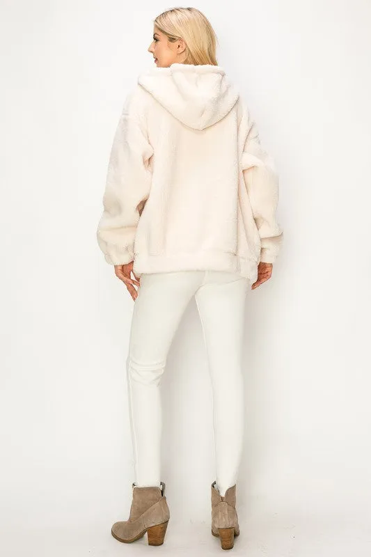 Ivory Snowfall Sherpa Jacket