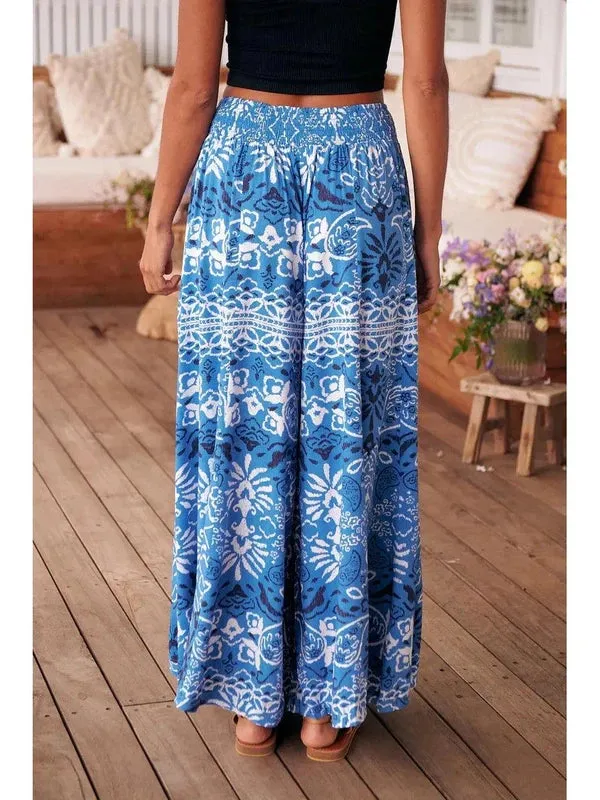 JAASE Azula Print Serge Wide Leg Pants