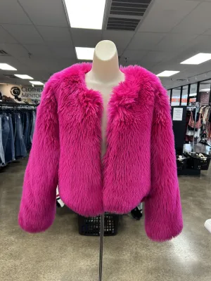 Jacket Faux Fur & Sherpa By Forever 21  Size: M