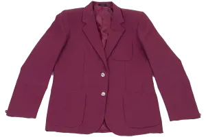 Ladies Plain Blazer - Maroon