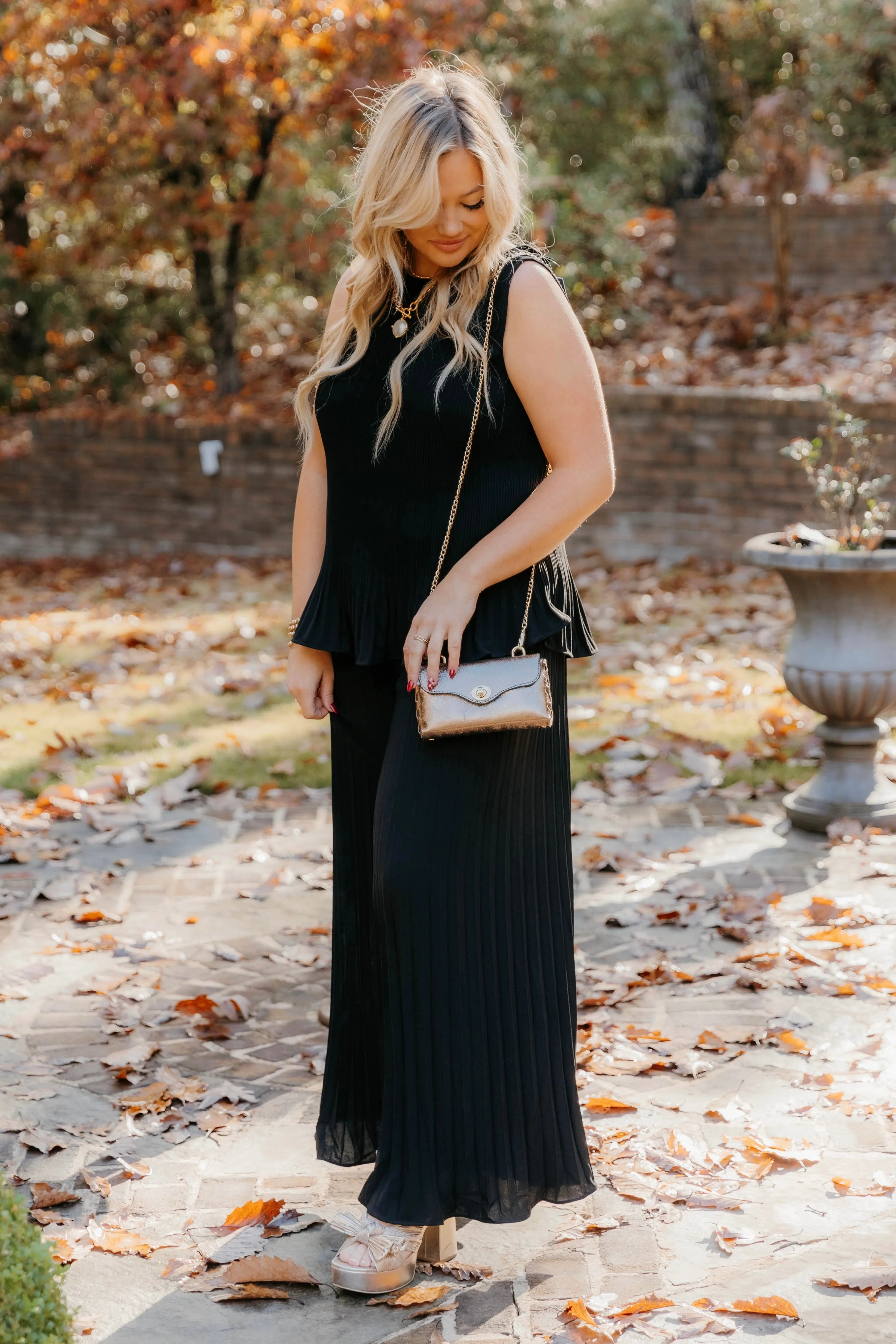 Mariah Pleated Long Dress Pant