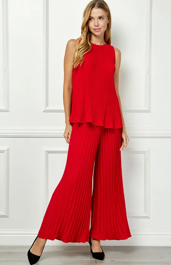 Mariah Pleated Long Dress Pant