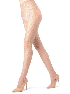 MeMoi Diamond Lurex Net Tights