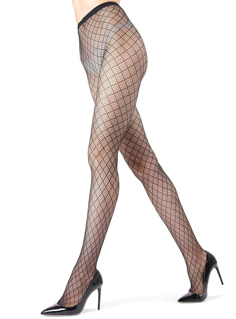 MeMoi Infinite Diamond Lurex Net Tights