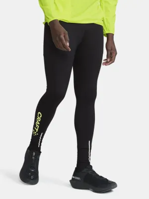 MEN'S ADV ESSENCE WARM TIGHTS - BLACK/FLUMINO