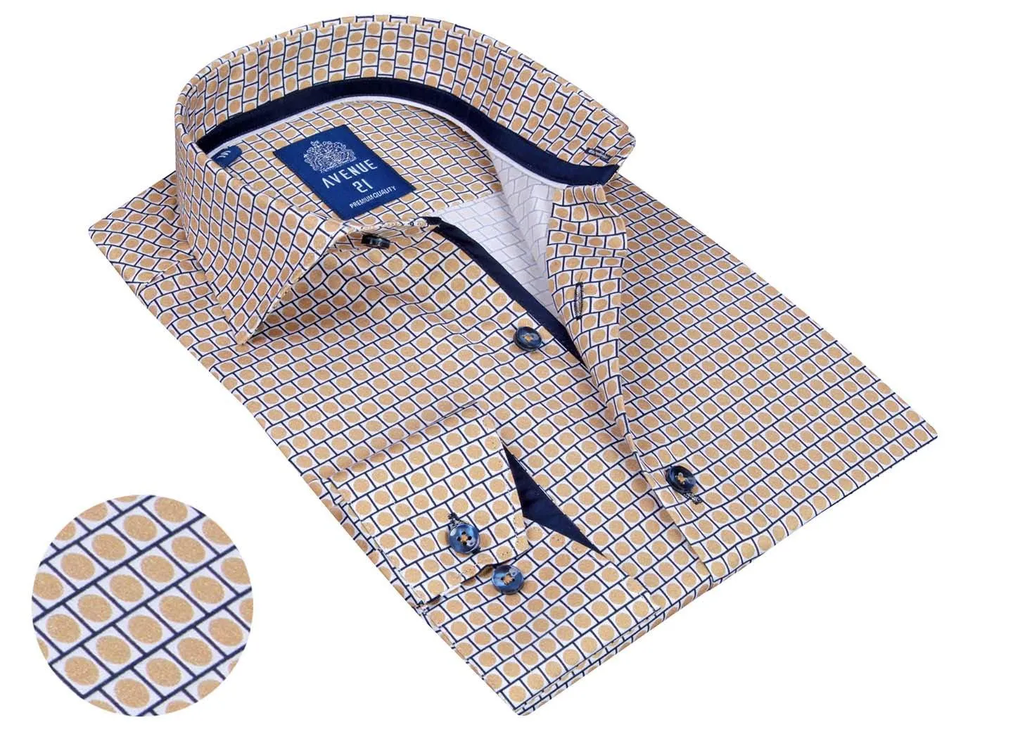 Men's Button Down Dress Shirt European | F03