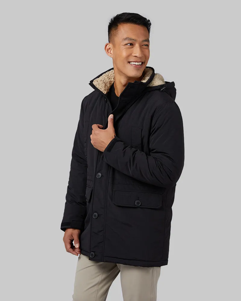 MEN'S COMMUTER TECH SHERPA-LINED PARKA