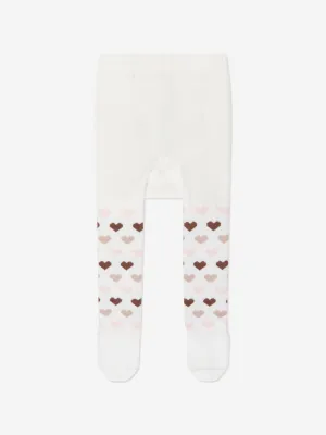 Monnalisa Baby Girls Teddy Bears Tights in Ivory