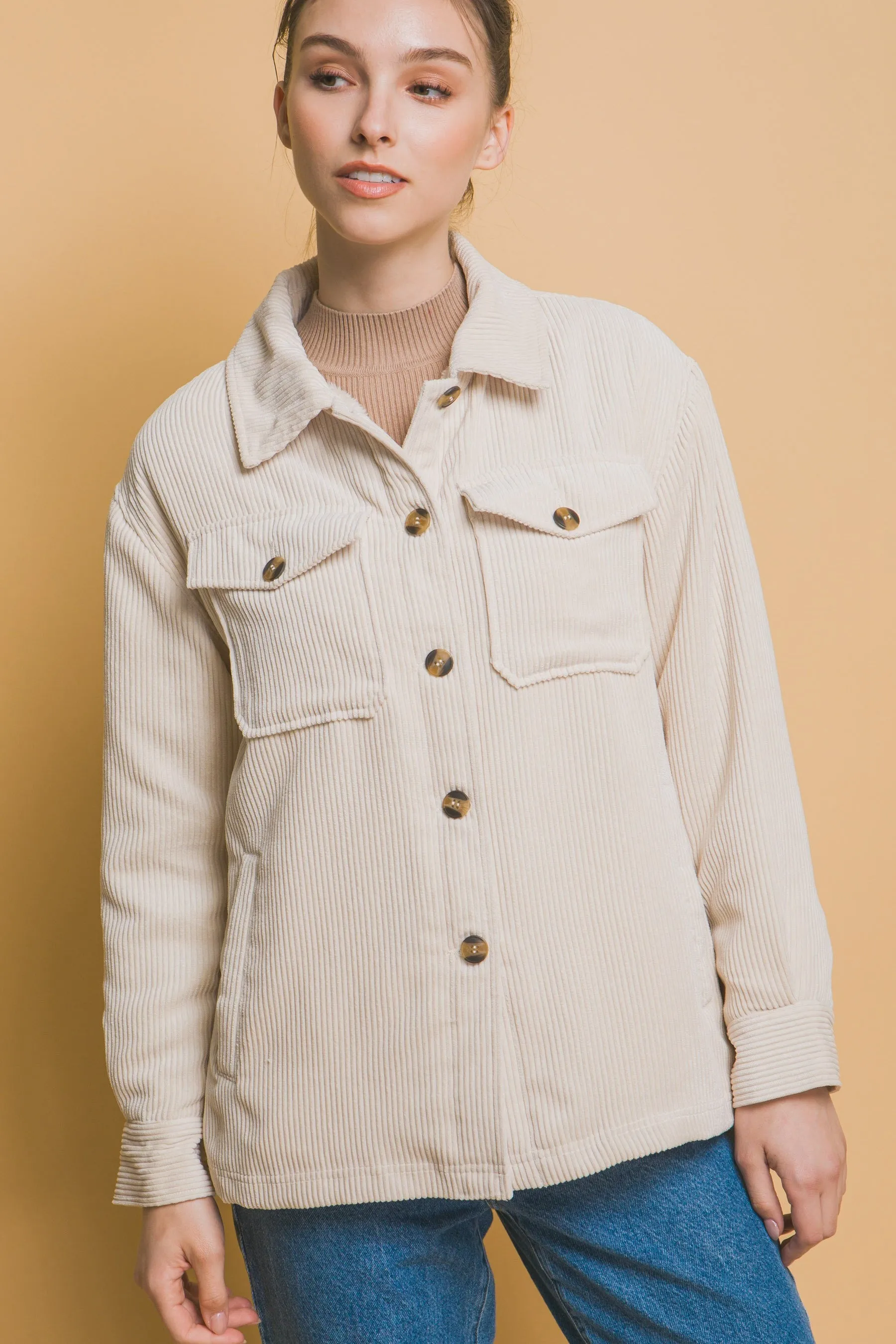 Montana Corduroy Jacket - Cream