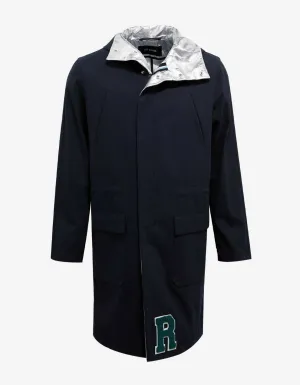 Navy Blue Parka with Silver Interior