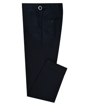 Navy Twill Cotton Dress Pant