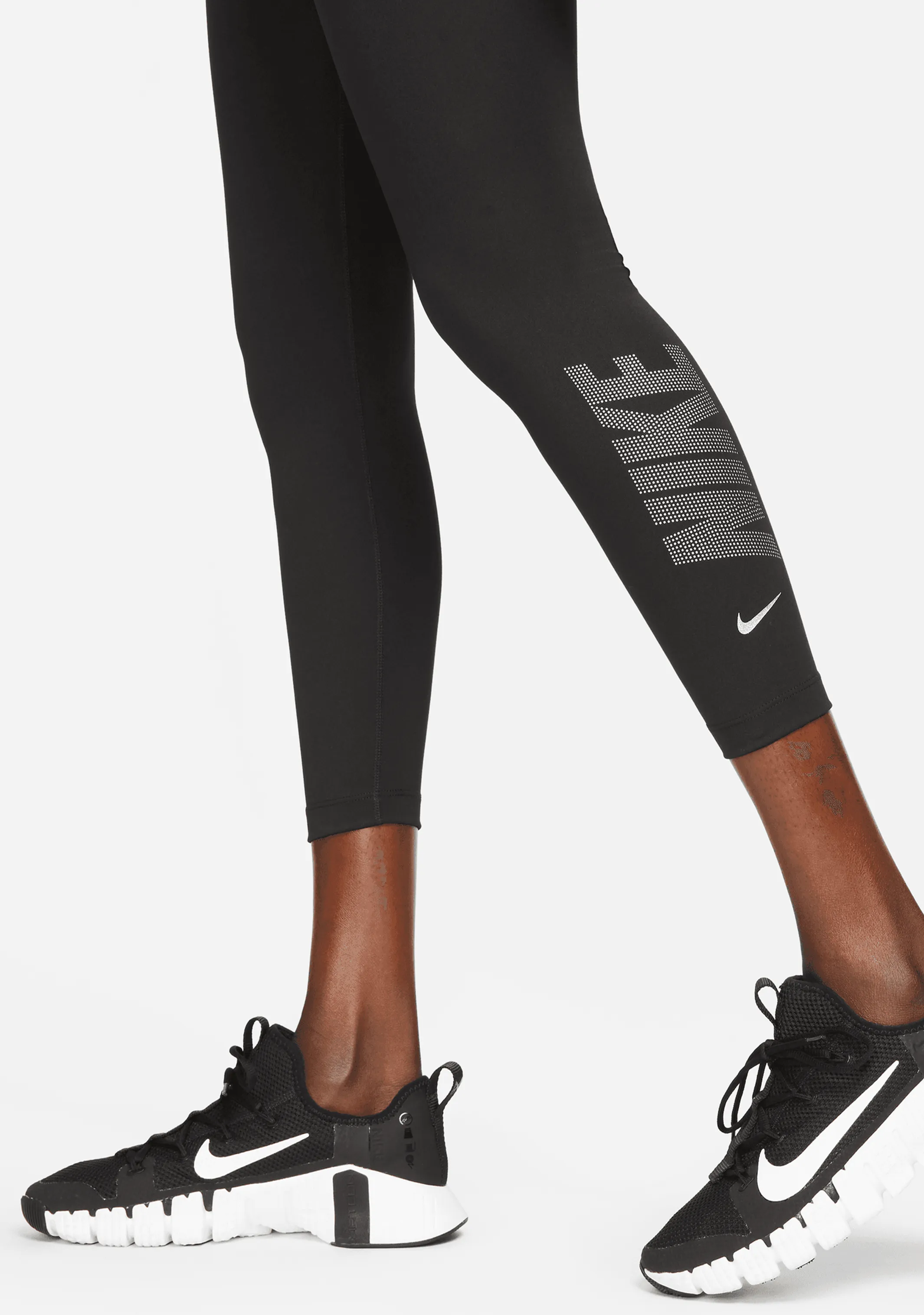 Nike Womens Dri-Fit One Mid-Rise 7/8 Graphic Tight