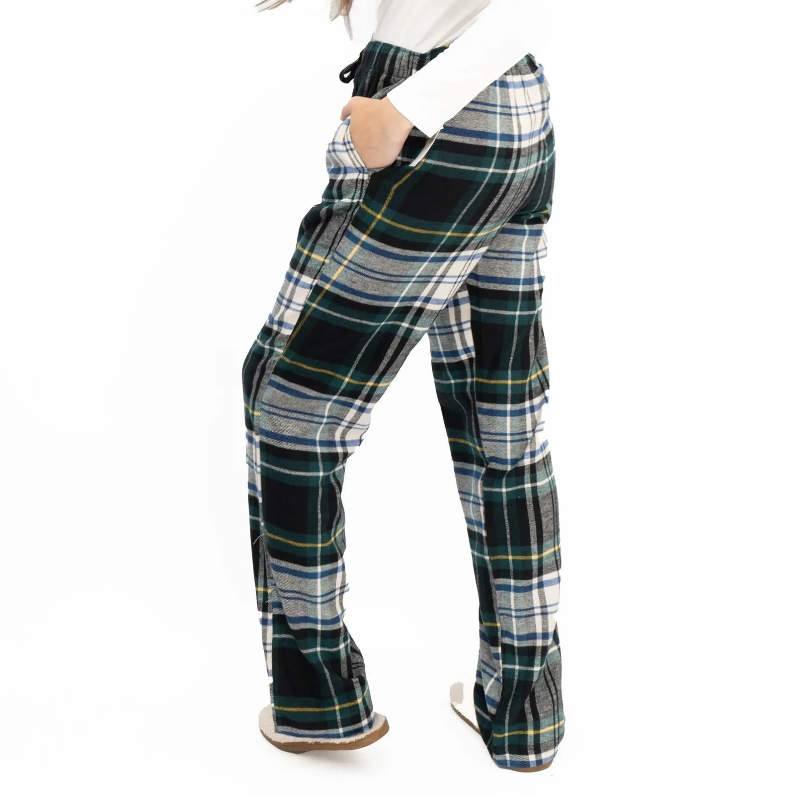 Old Navy Womens Green White Plaid Tartan PJ Style Bottoms