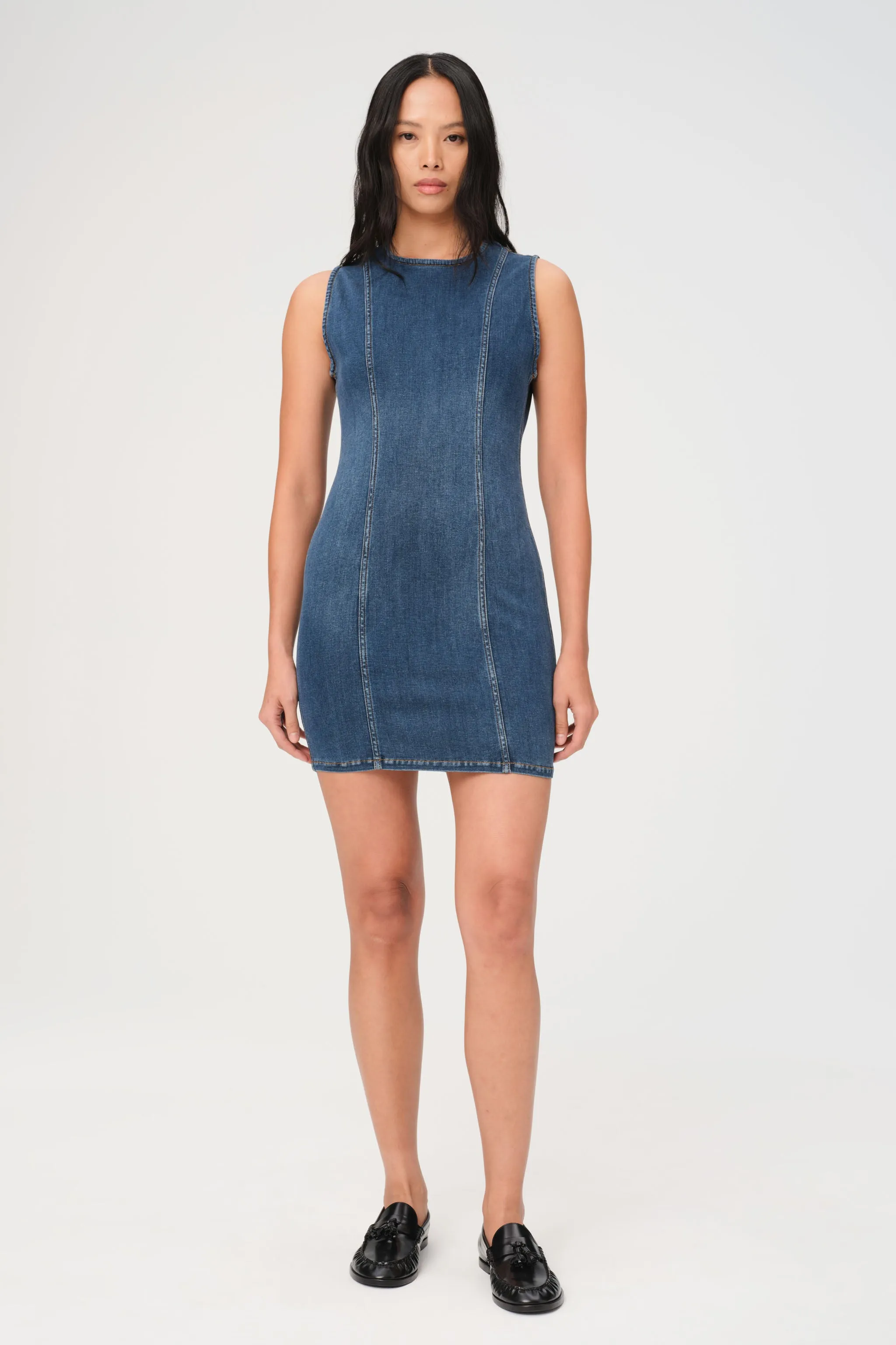  OPO - DENIM MINI DRESS | TAKE OFF