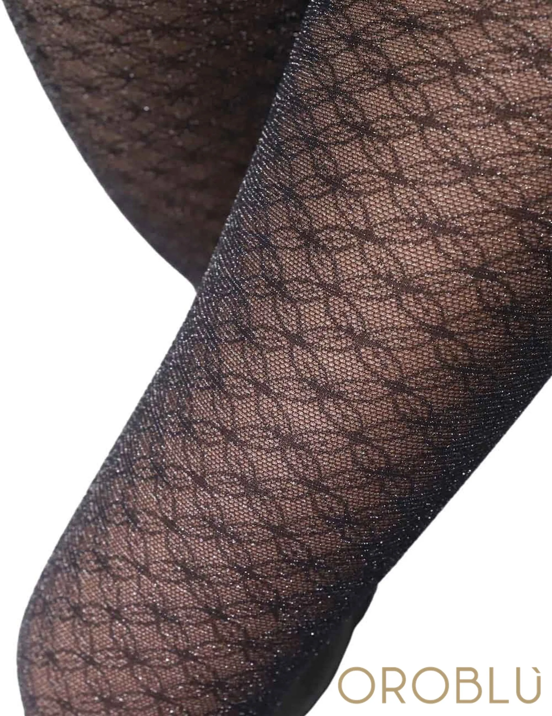 Oroblu Clearance Sparkly Lace Tights Black