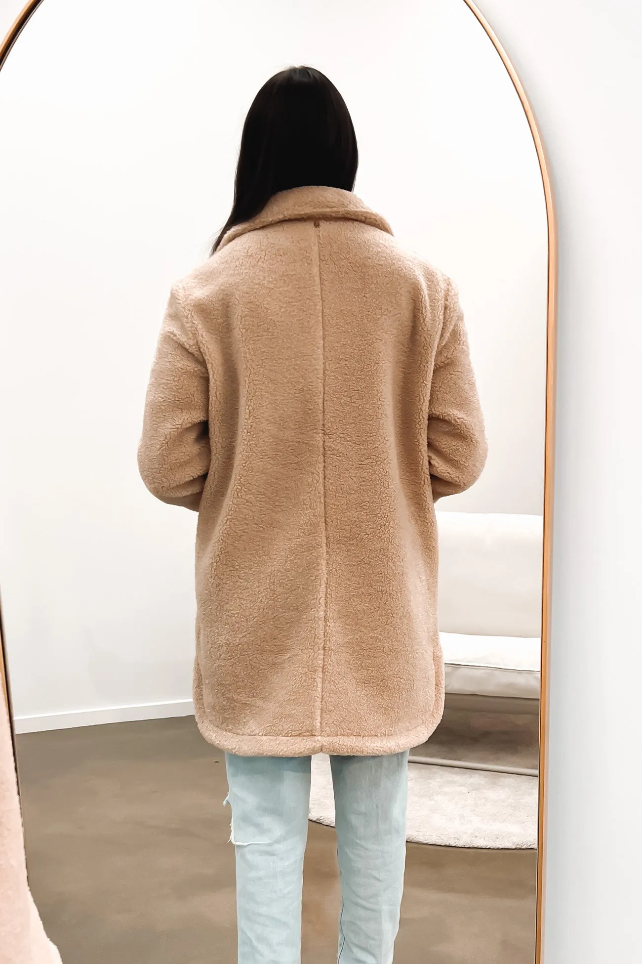 Penelope Sherpa Coat Oatmeal