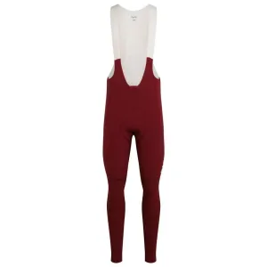 RAPHA Pro Team Winter Bib Tights - BUB Burgundy/Off White