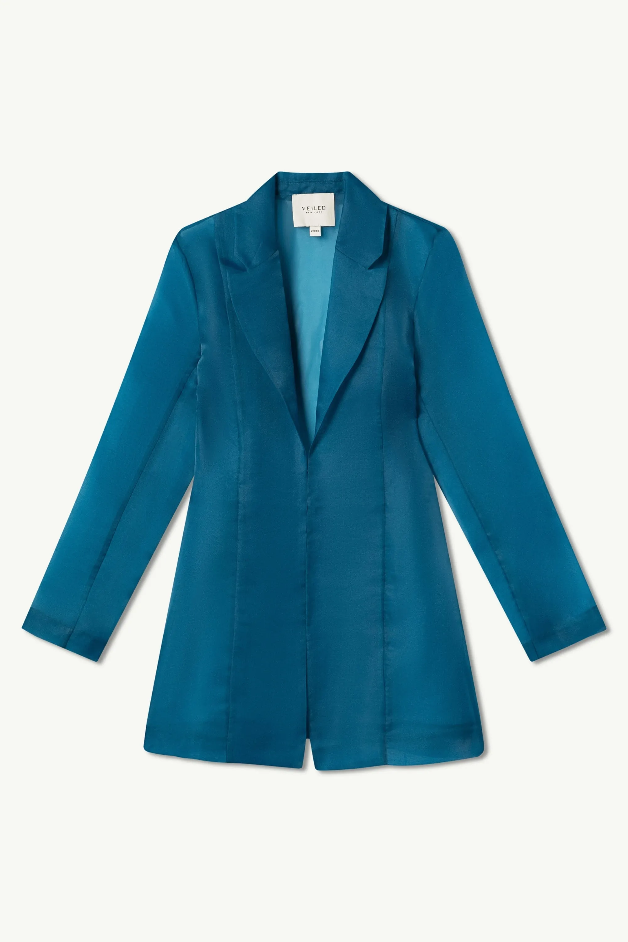 Rayan Organza Two Piece Blazer - Deep Lagoon