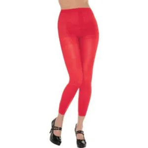 Red Footless Tights Adult | 1ct