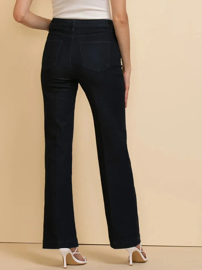 Ricki's Dark Blue Denim LRJ Stretch Trousers