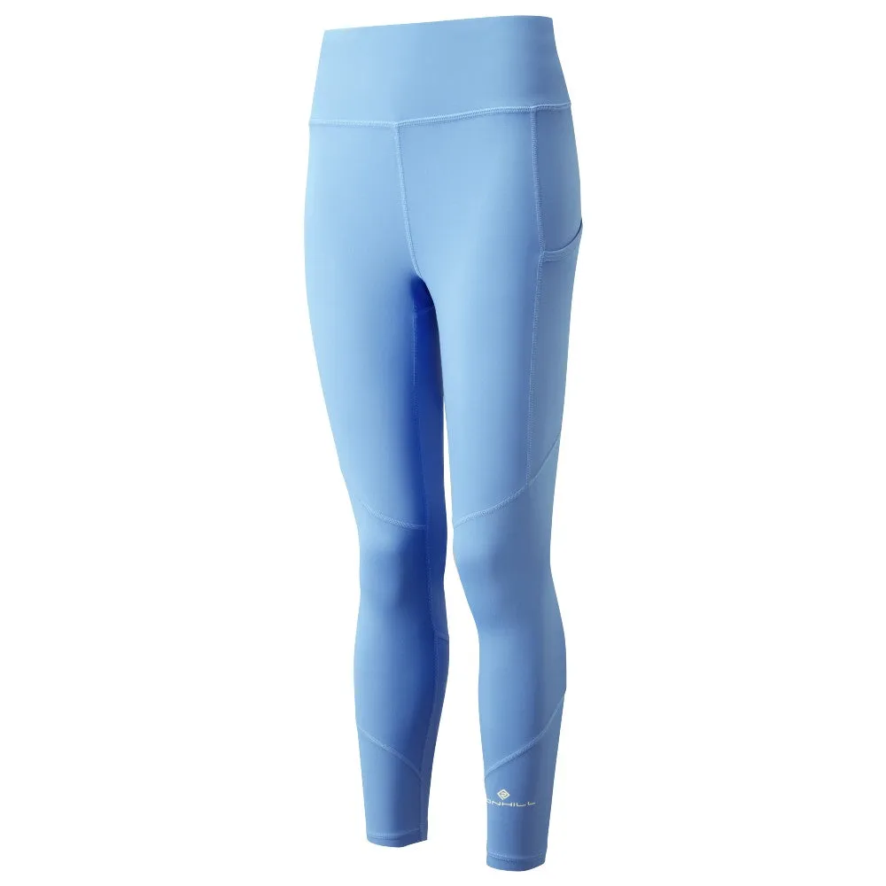 Ronhill Tech Crop Tight (Womens) - Lake Blue/Vanilla